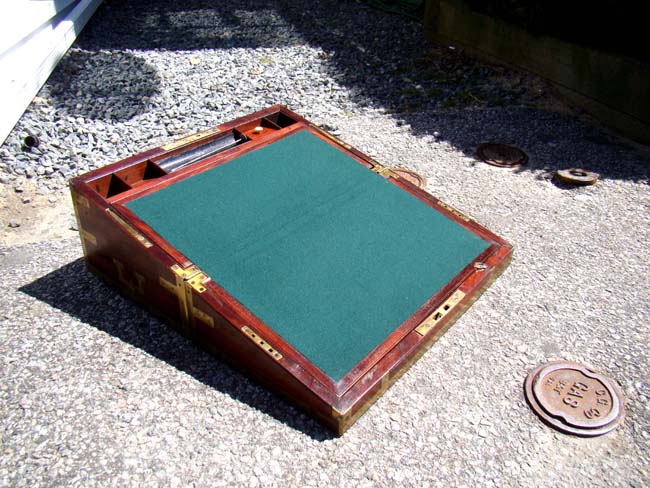 A 19th century Sea Captain's or Officer's campaign form writing box circa 1830-1850 — image 4